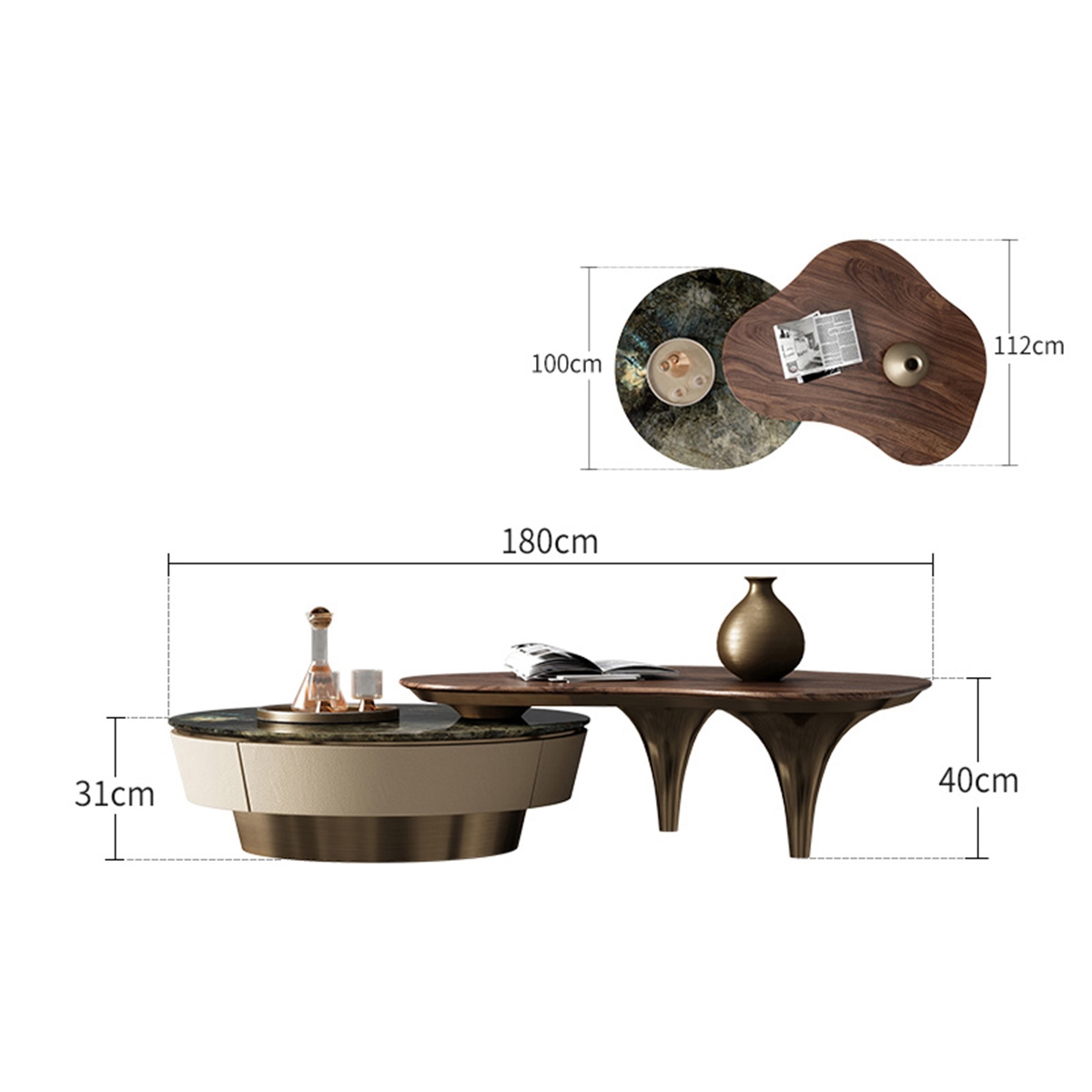 Clouds rain tea table