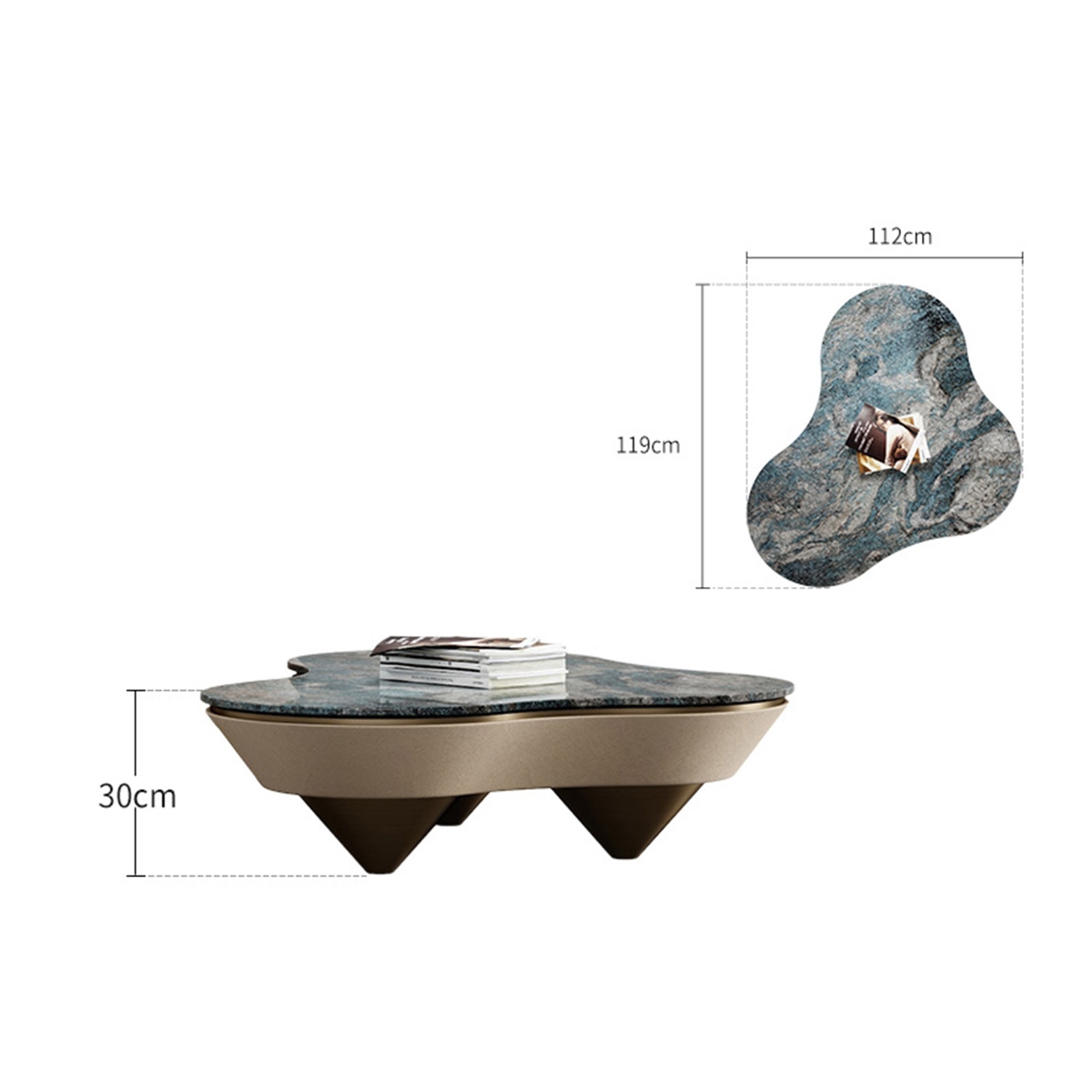 Clouds rain tea table