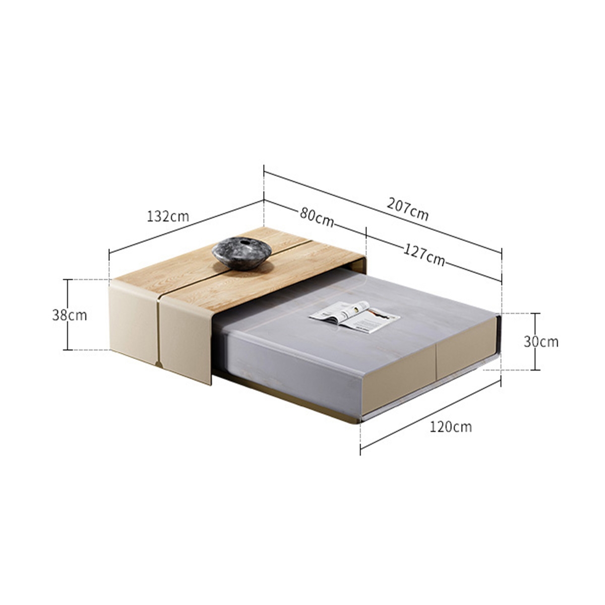 Kunlun Mountains tea table