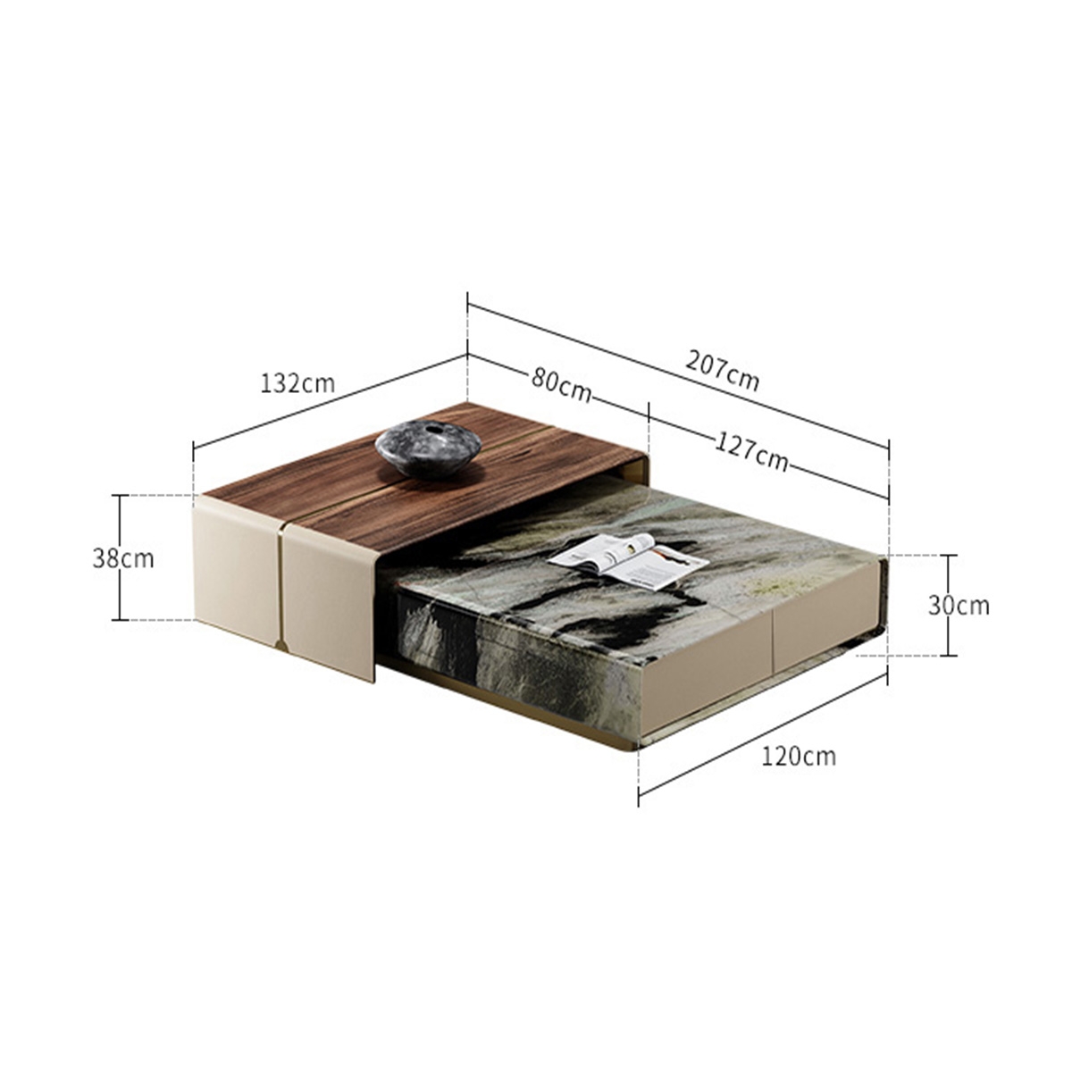 Kunlun Mountains tea table