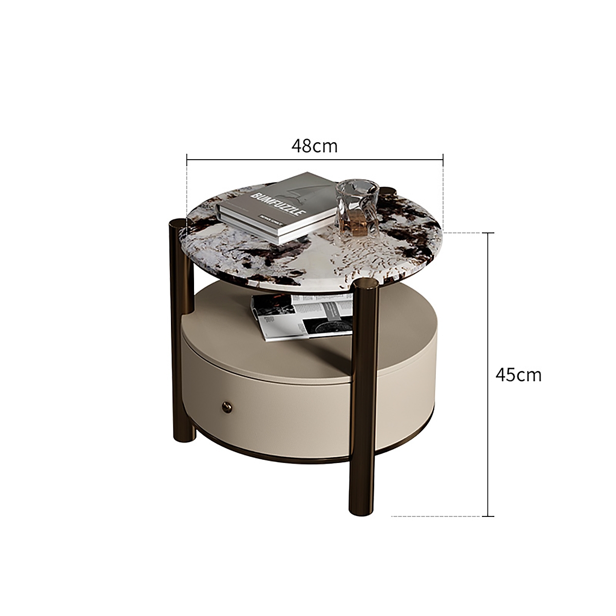 Pillar Bedside table