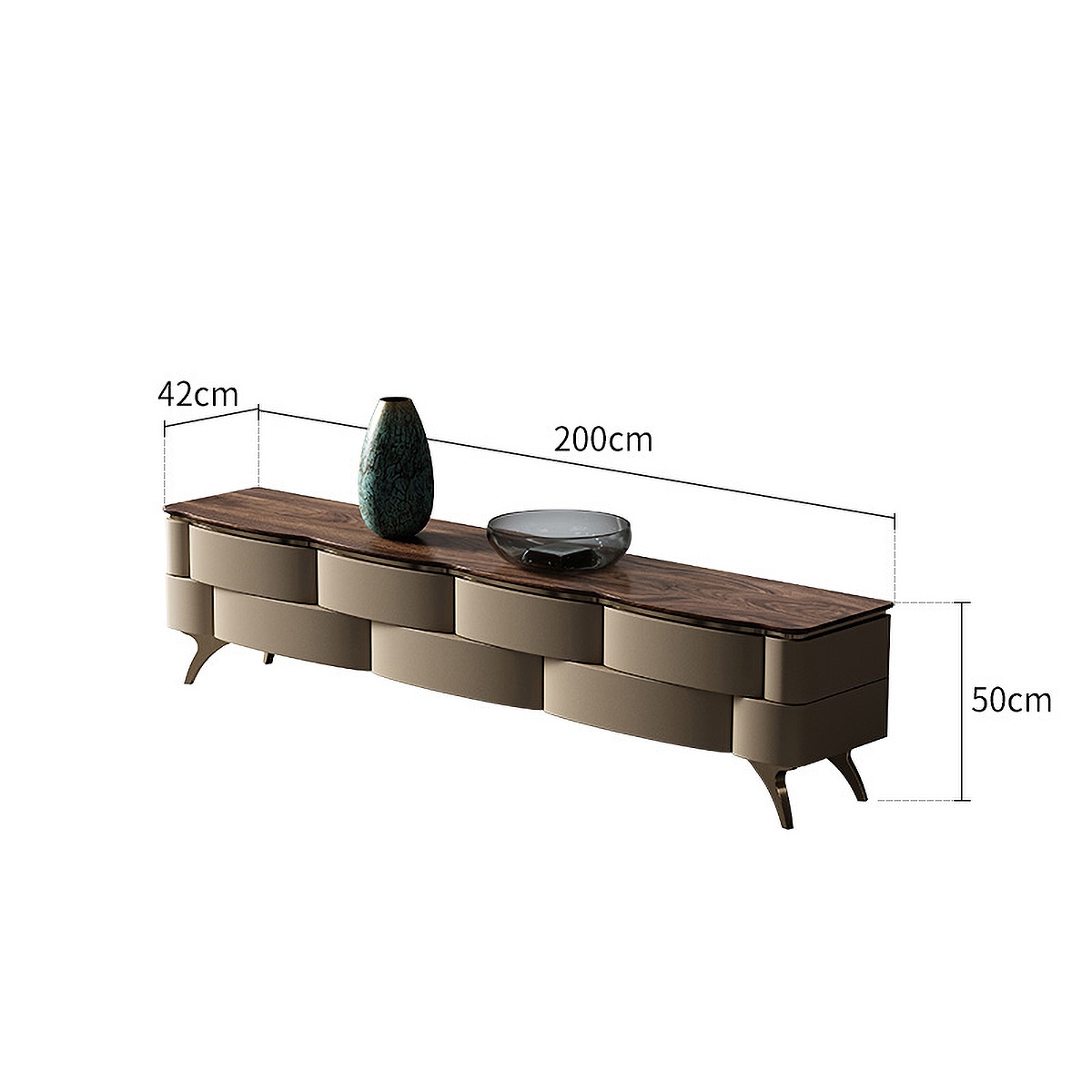 Cloud basket TV cabinet