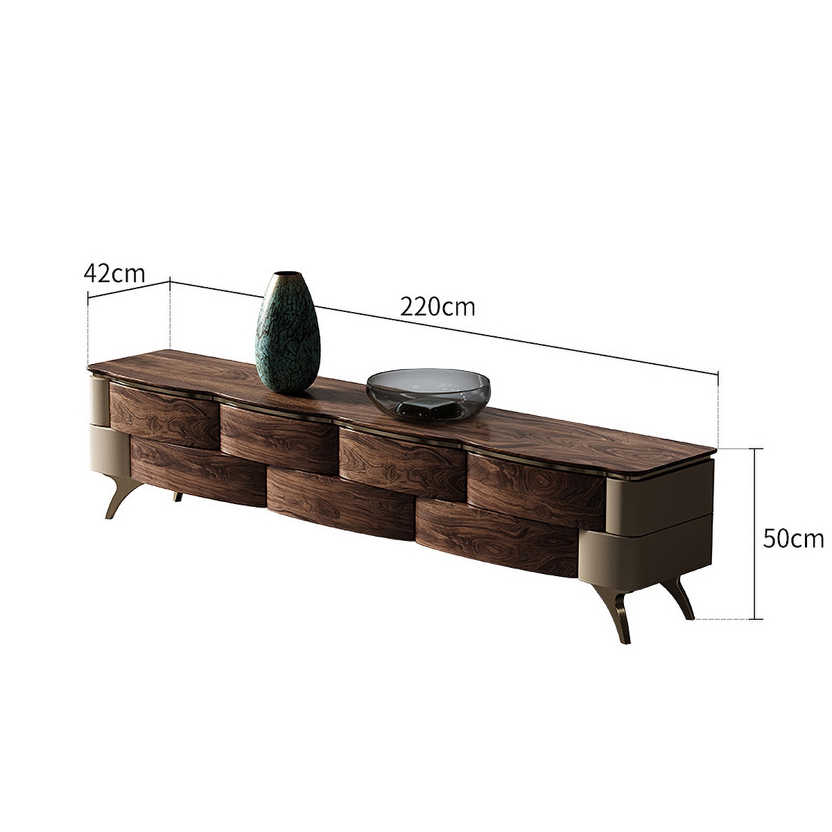 Cloud basket TV cabinet