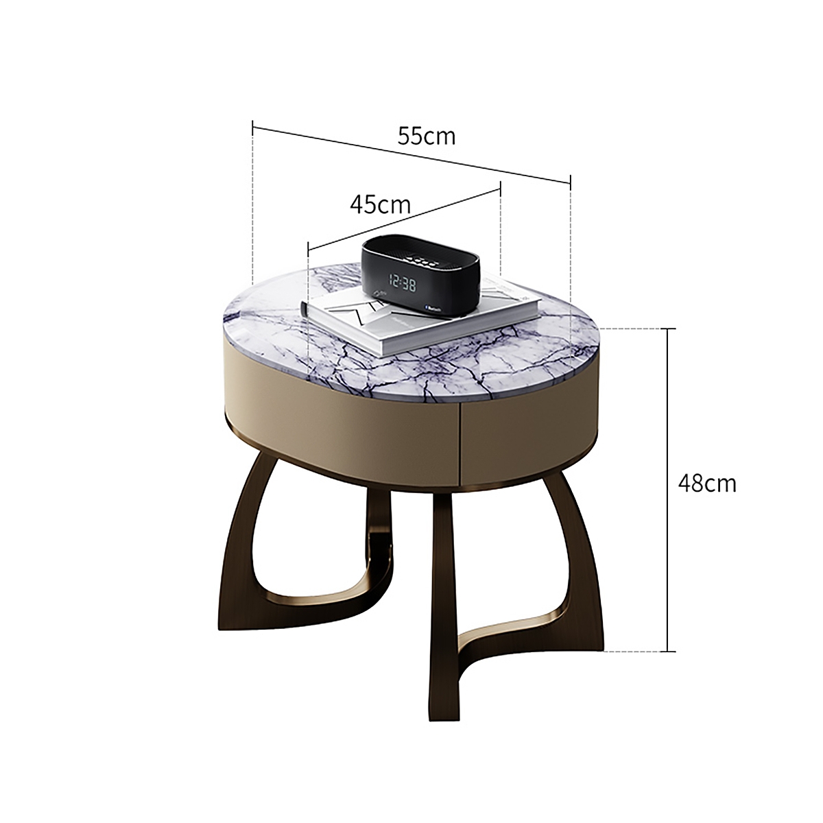 Arc Bedside table