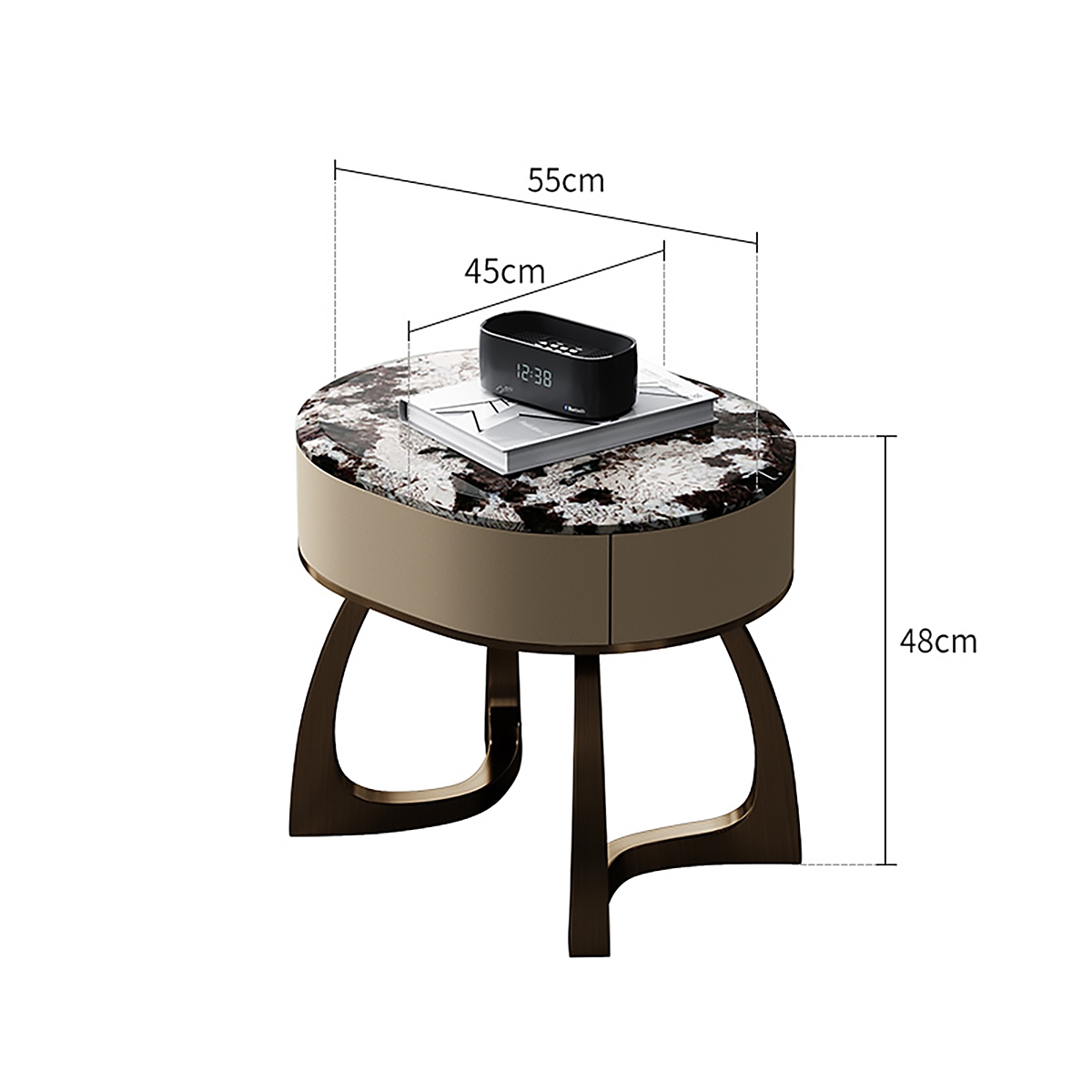 Arc Bedside table