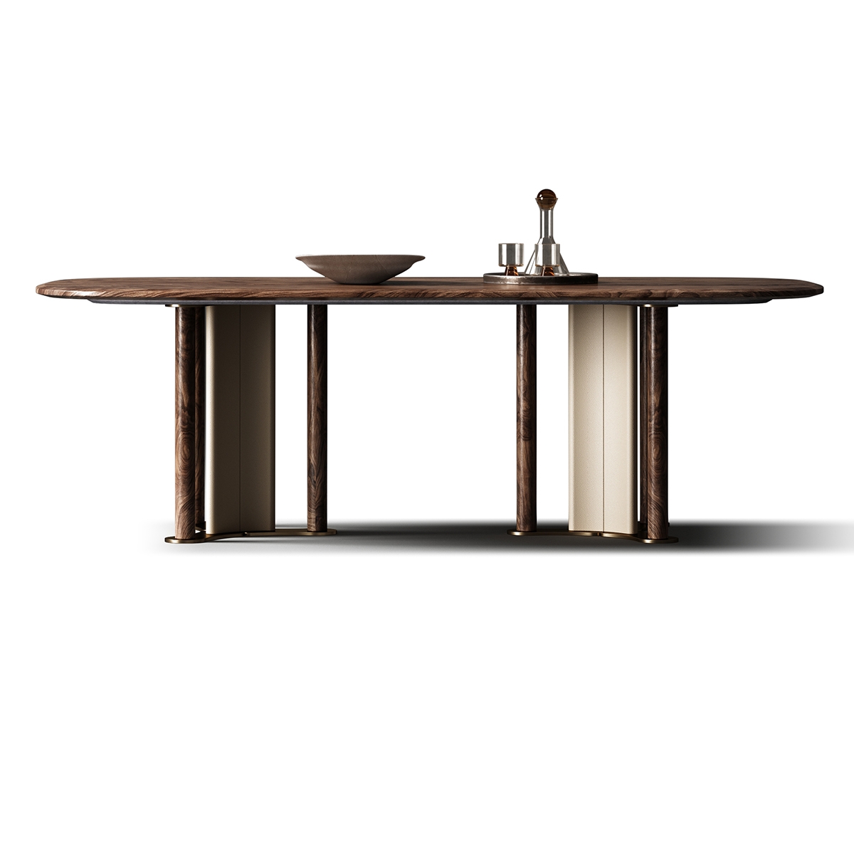 Pillar dining-table