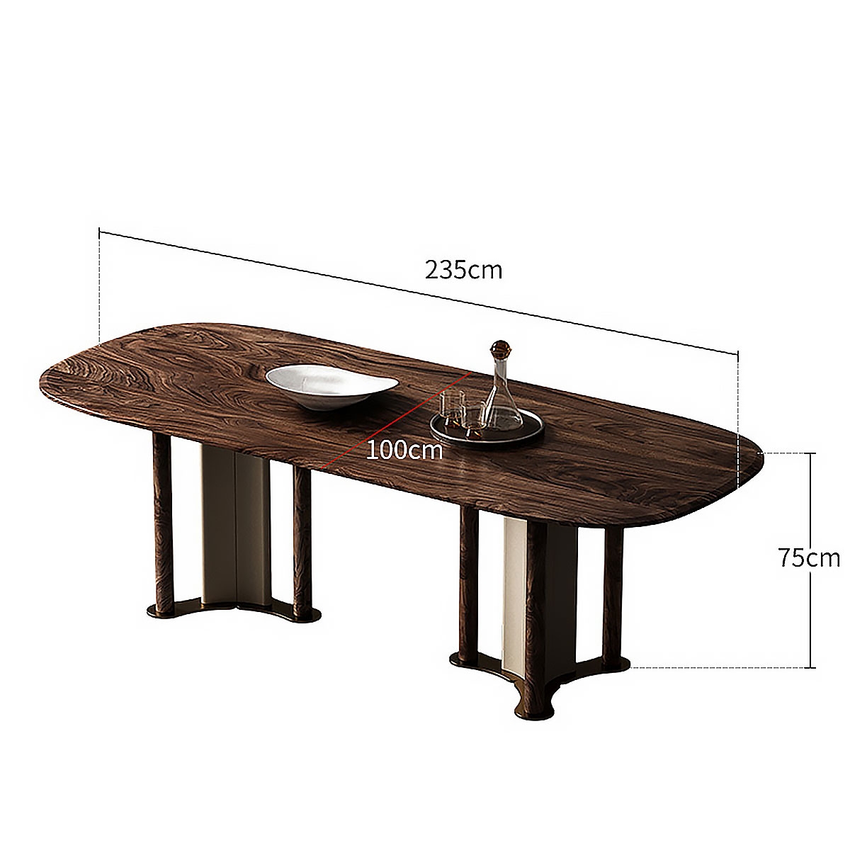 Pillar dining-table