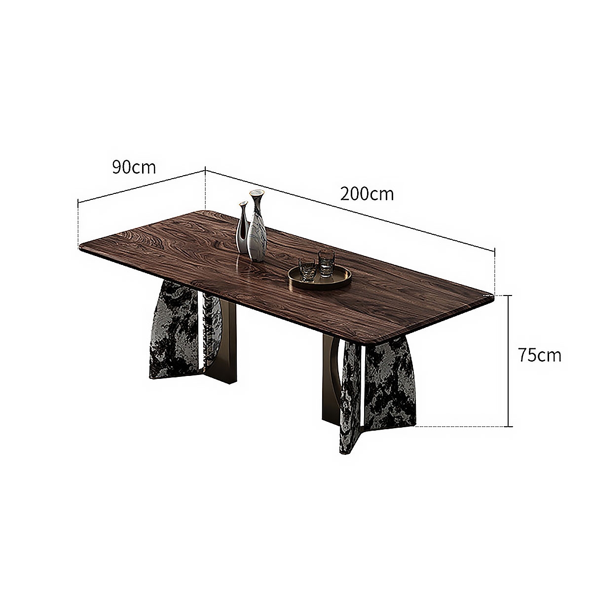 Rhombic dining-table