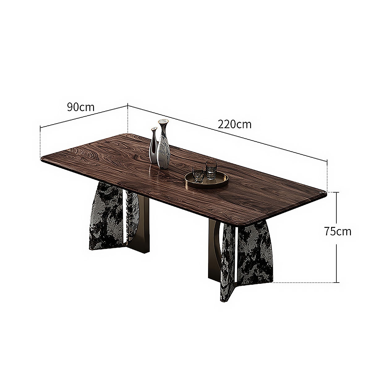 Rhombic dining-table