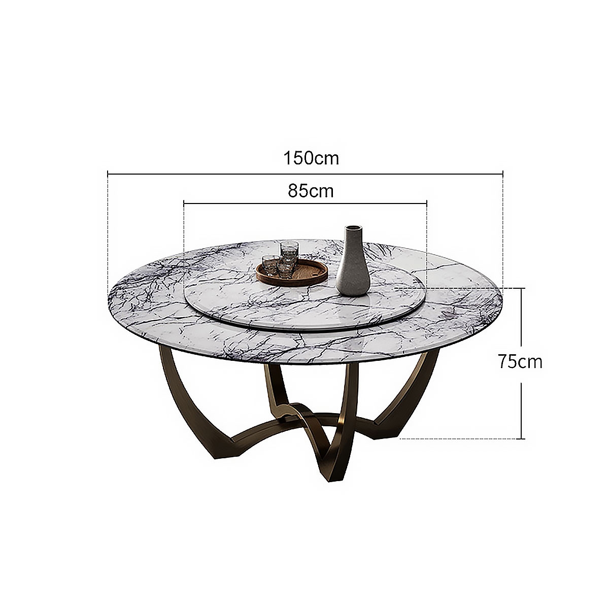 Plain dining-table