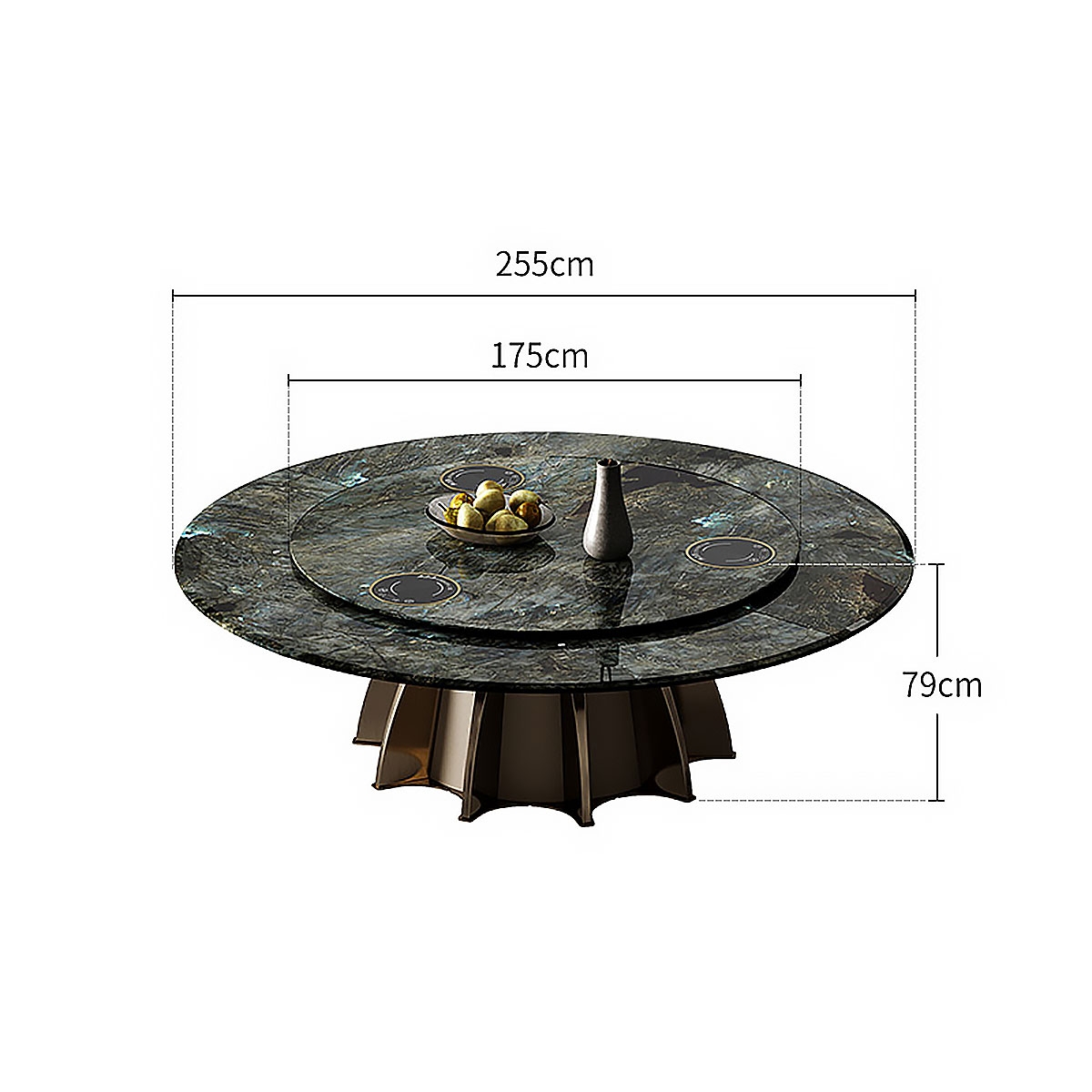 Tactful dining-table