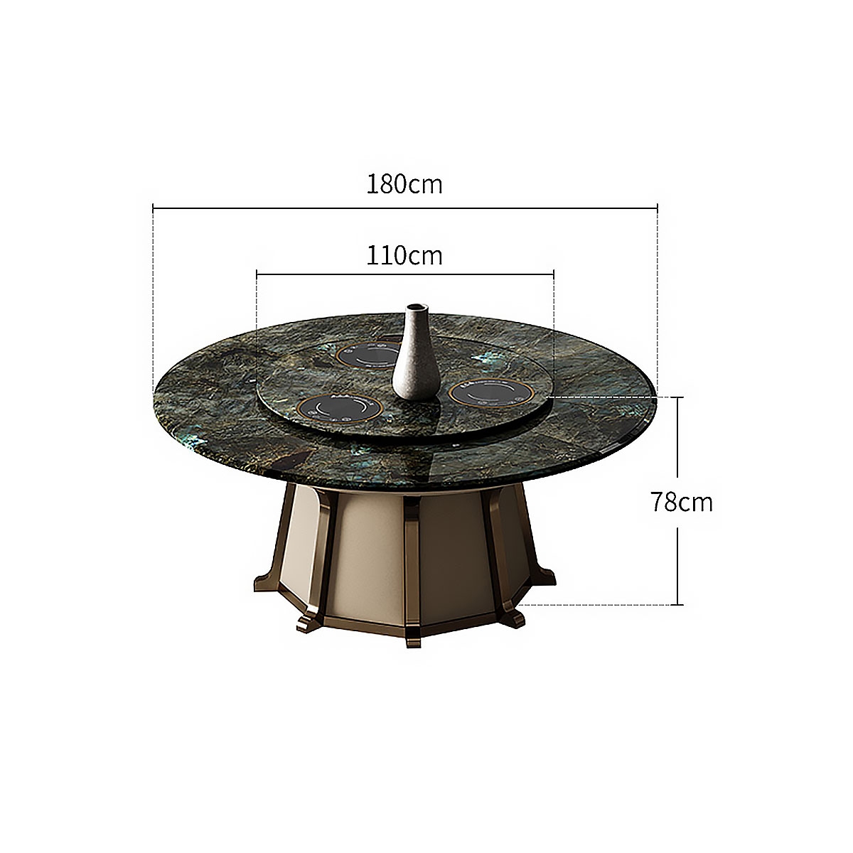 Towering dining-table