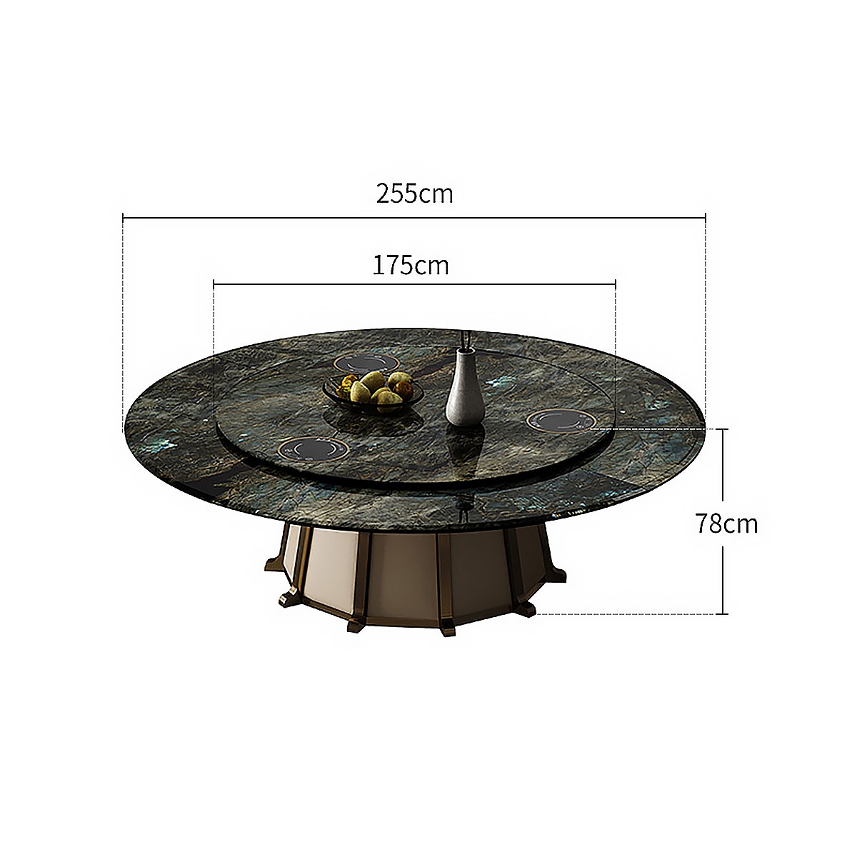 Towering dining-table