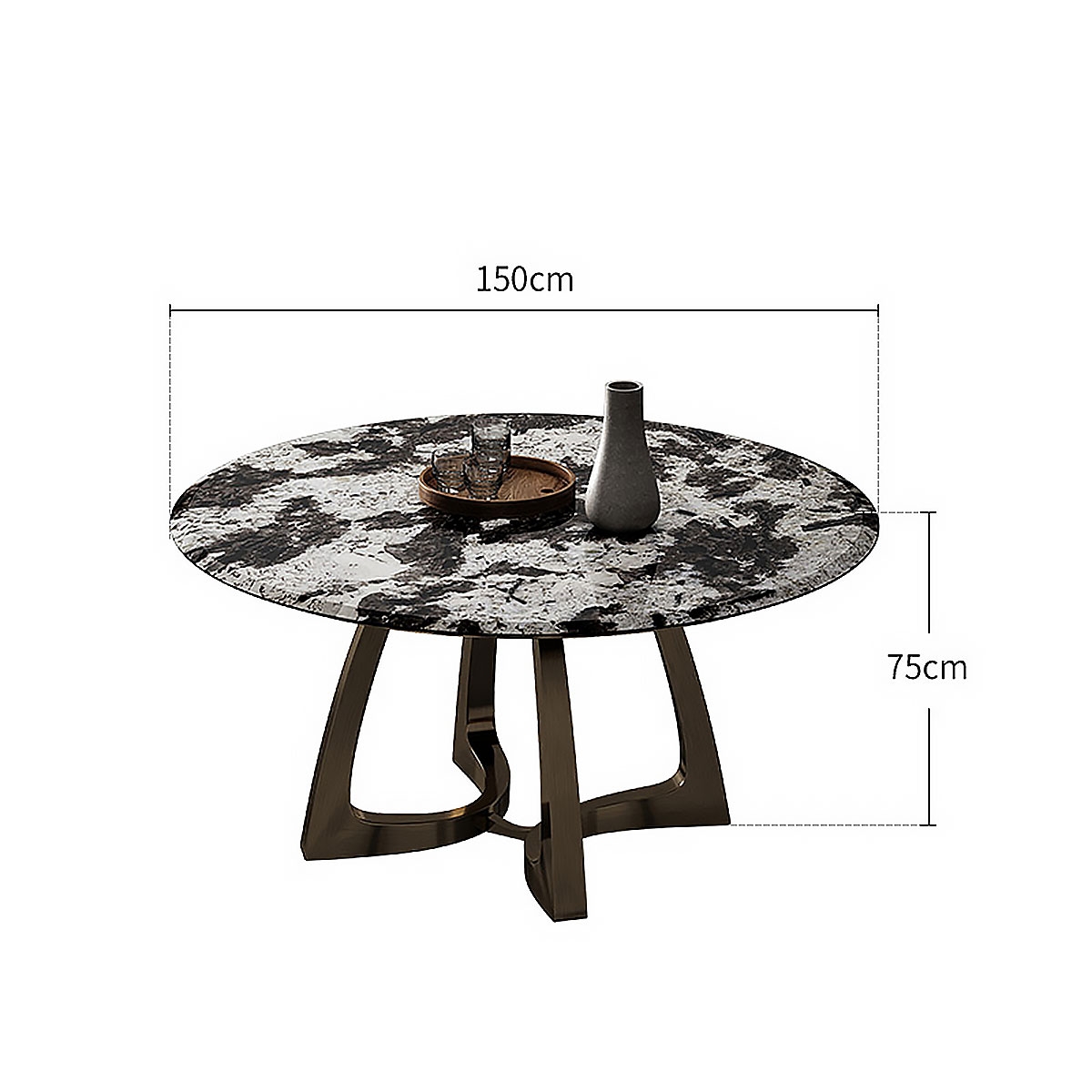 Arc dining-table