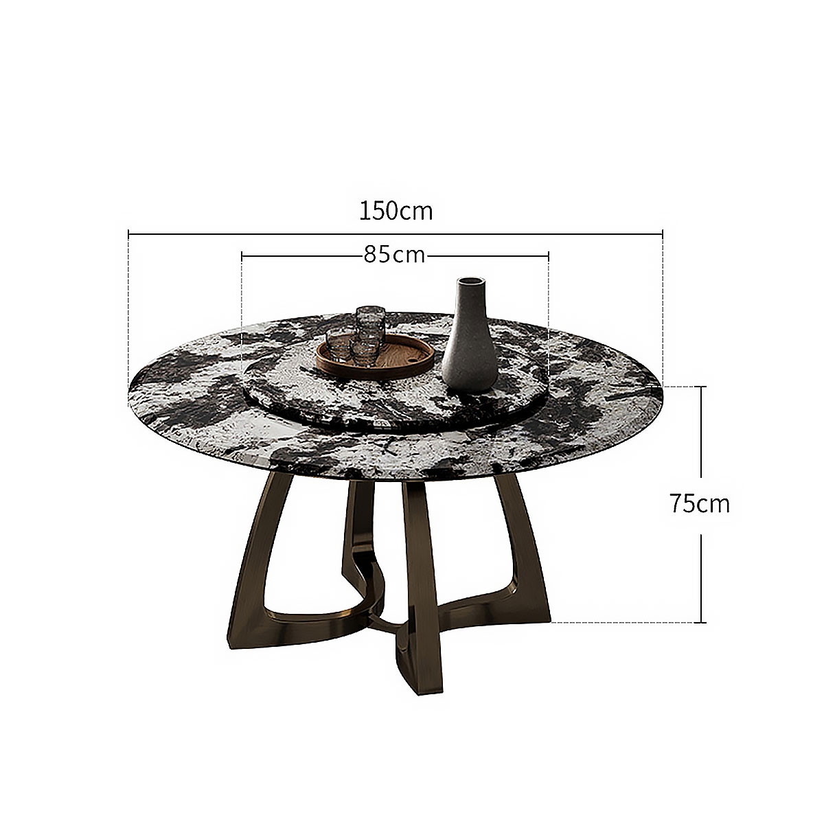 Arc dining-table