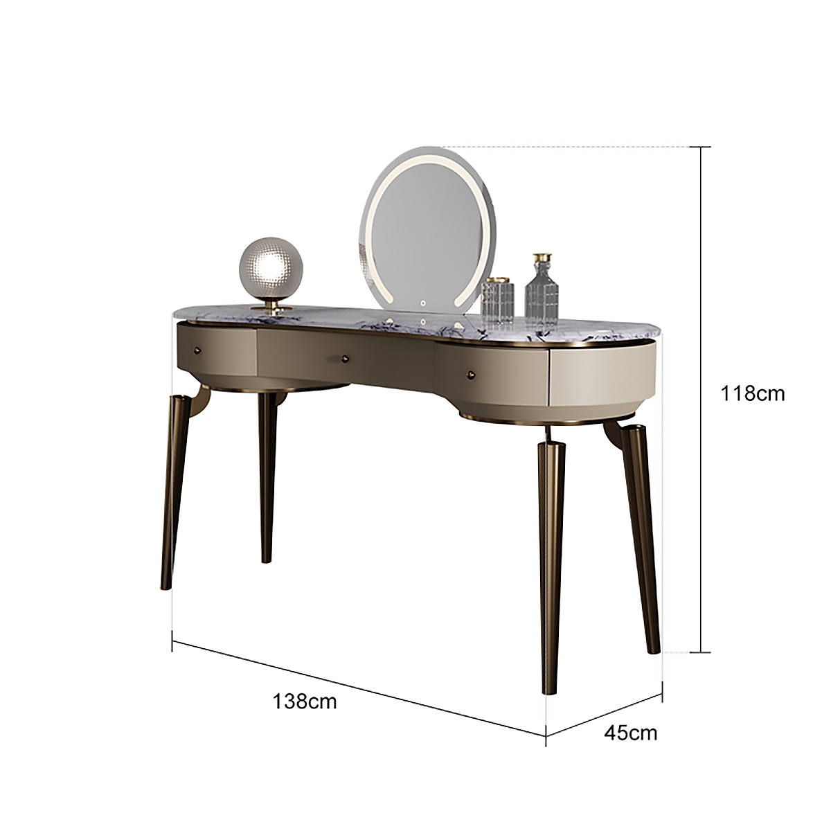 Pillar Dressing table