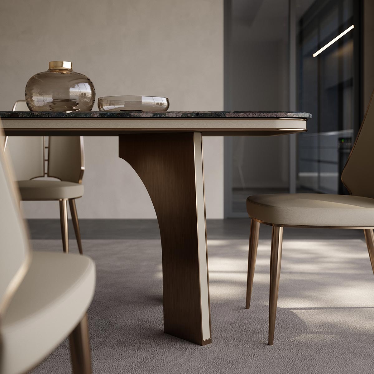 Extremely dining-table