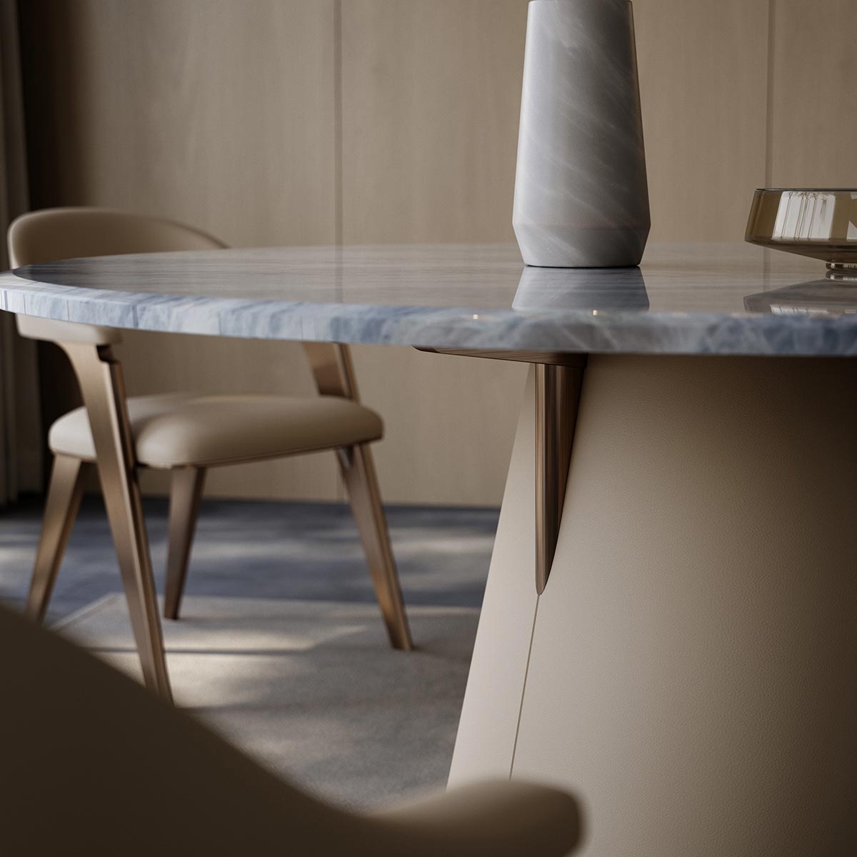 Tactful dining table