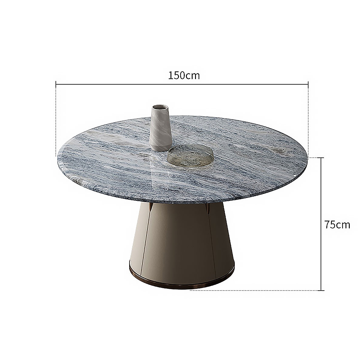 Tactful dining table