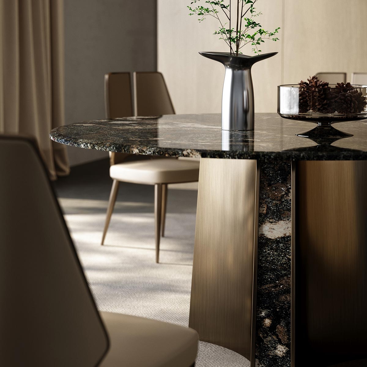 Extremely dining-table