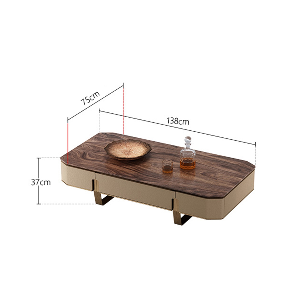 Minimalist tea table
