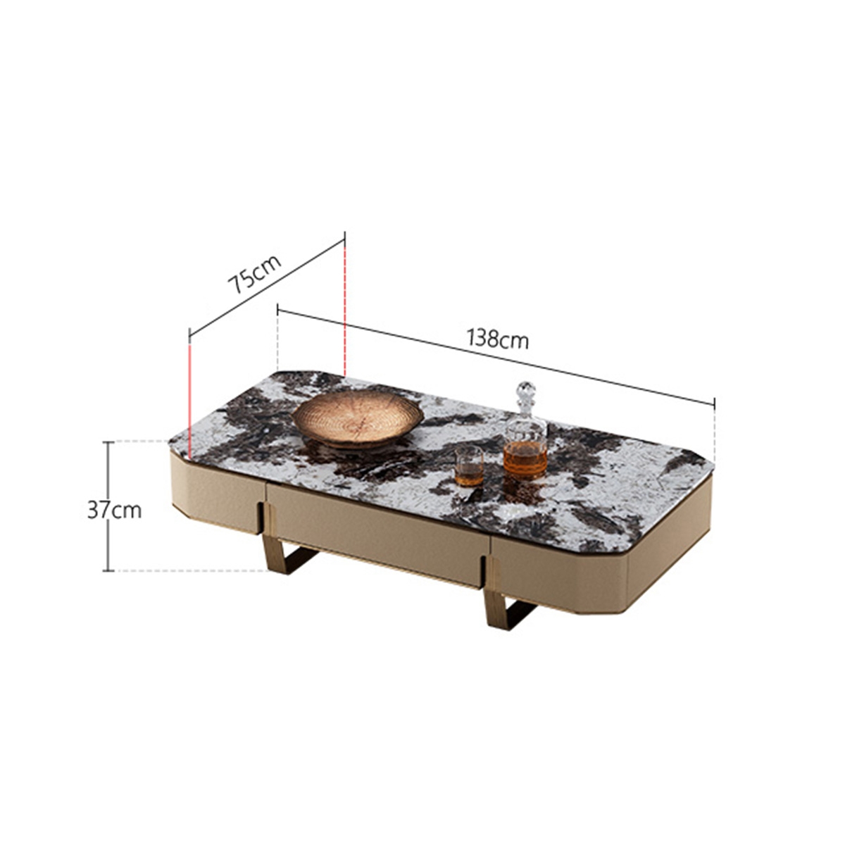 Minimalist tea table