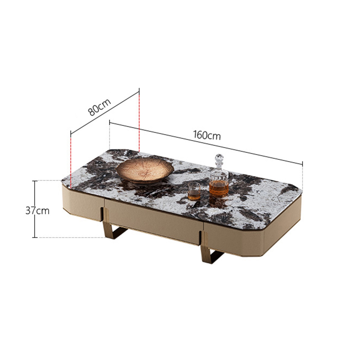 Minimalist tea table