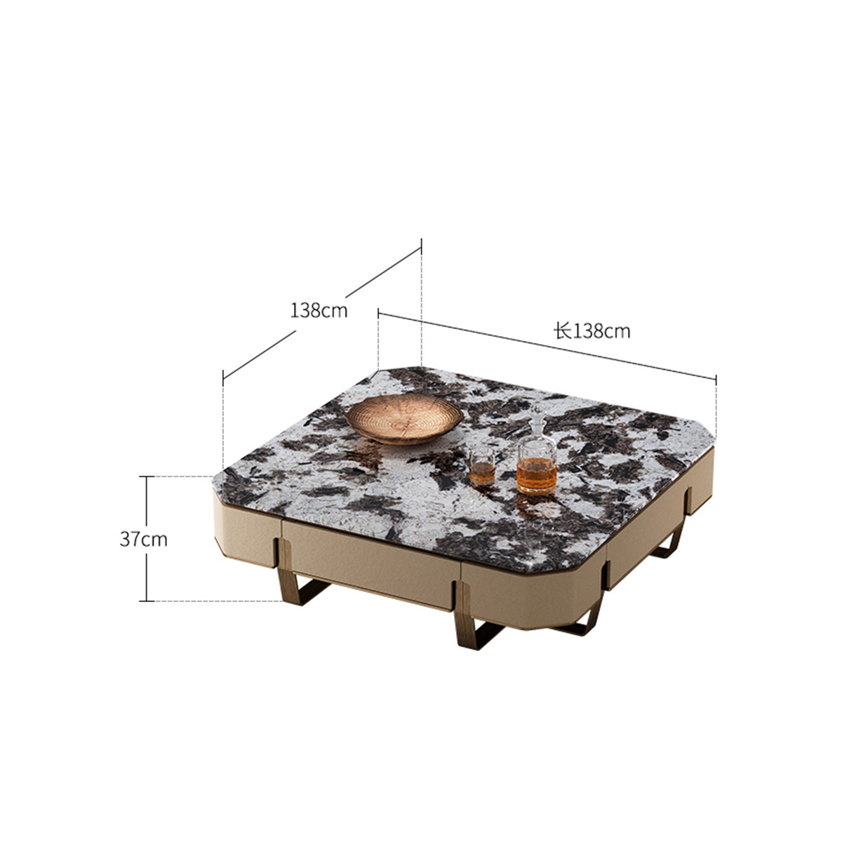 Minimalist tea table