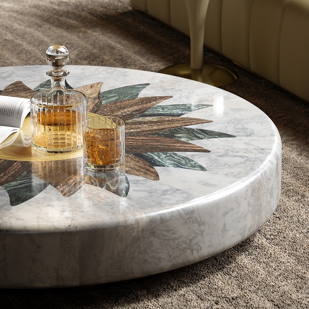 Golden Sunflower tea table