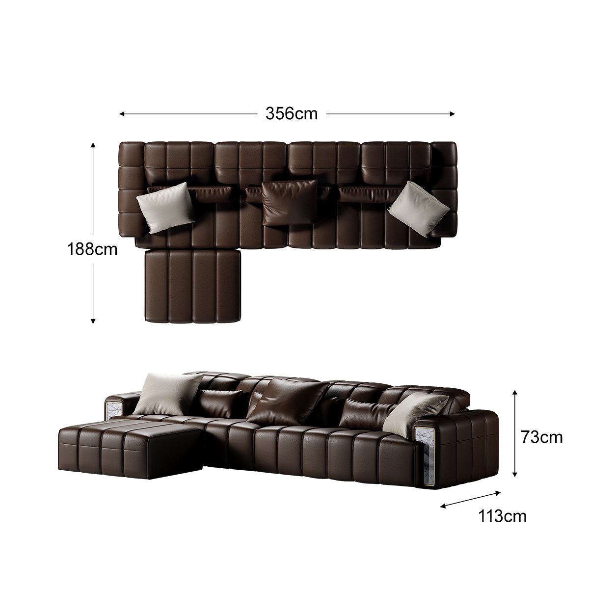 Bach Piano Keys Sofa