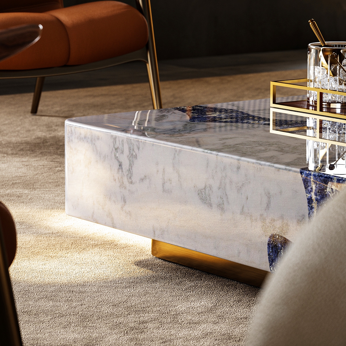 Flowing Clouds Coffee Table