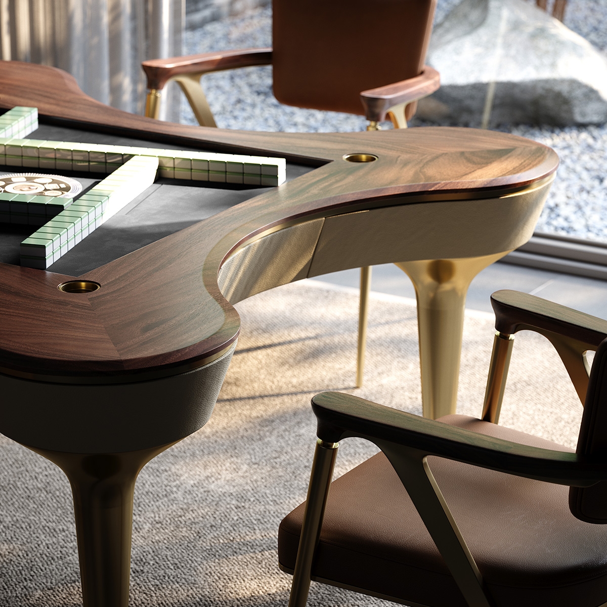 Clouds Rain Mahjong Table