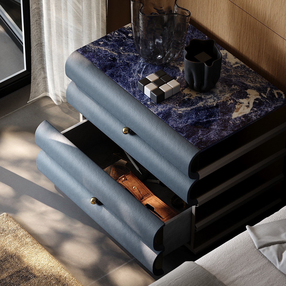 Clear Sky Bedside Table