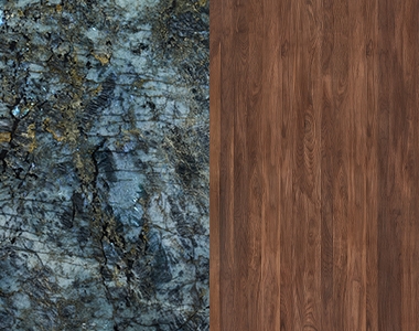 Natural stone+North American walnut