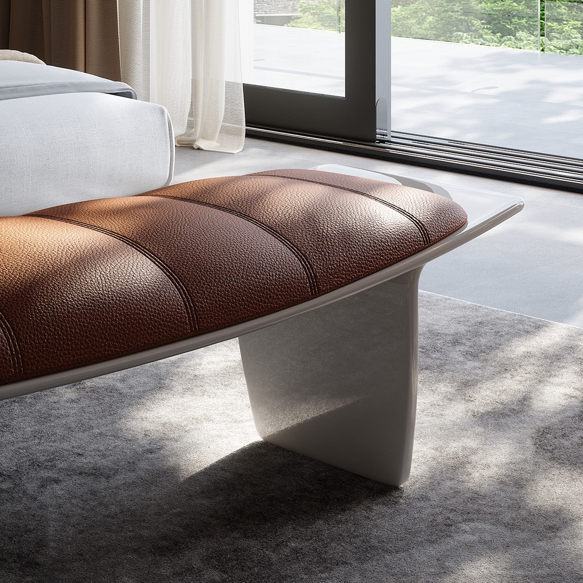 Wing Bed Bench