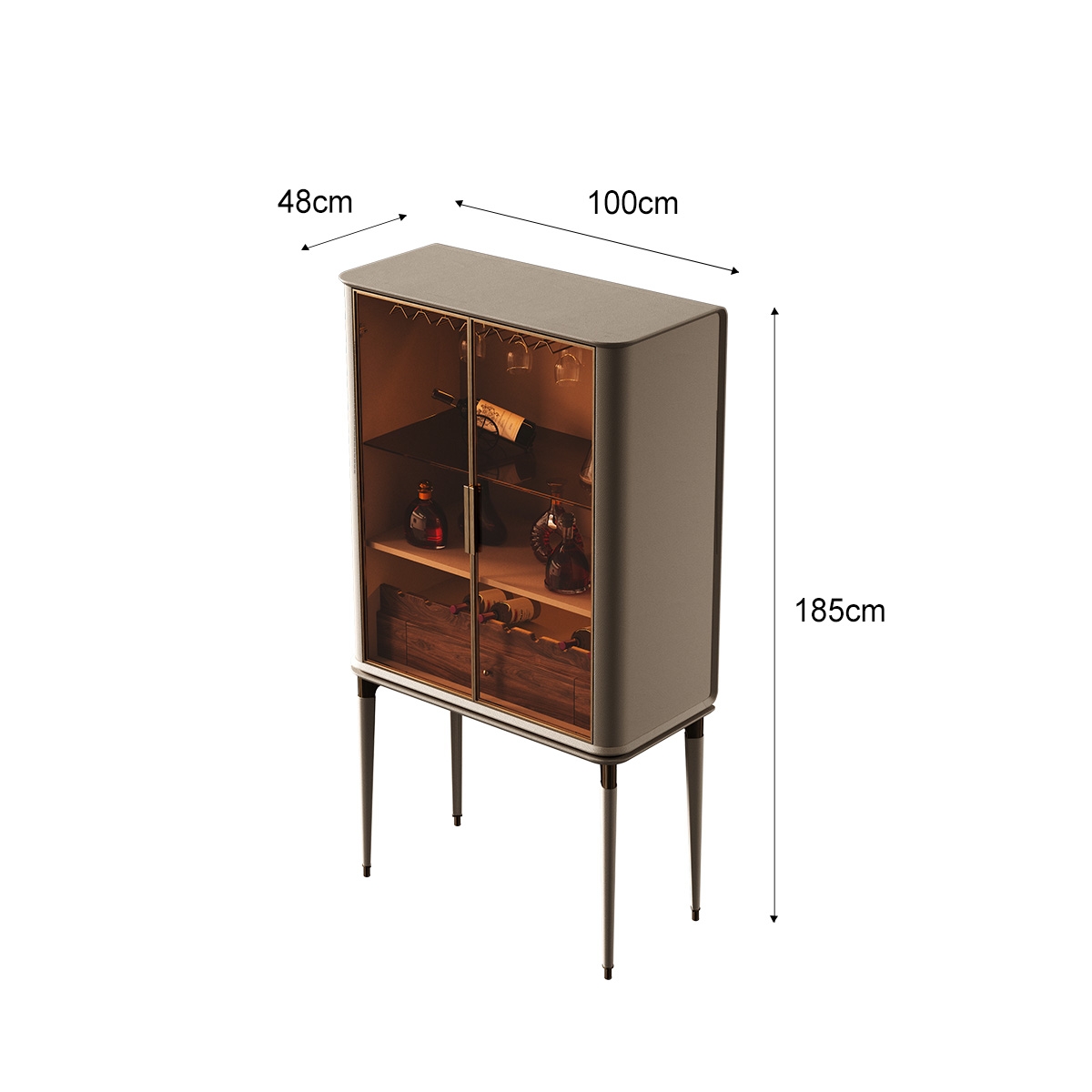 Pillar Wine Cabinet 2