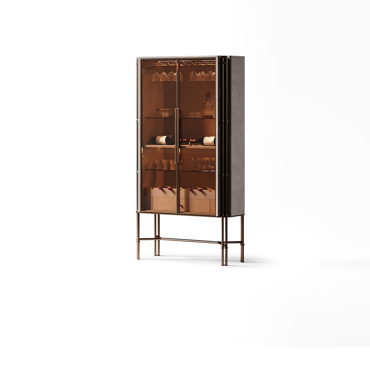 Bamboo Wine Cabinet