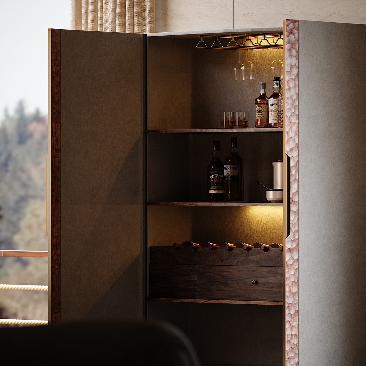 Minimalist Wine Cabinet 6