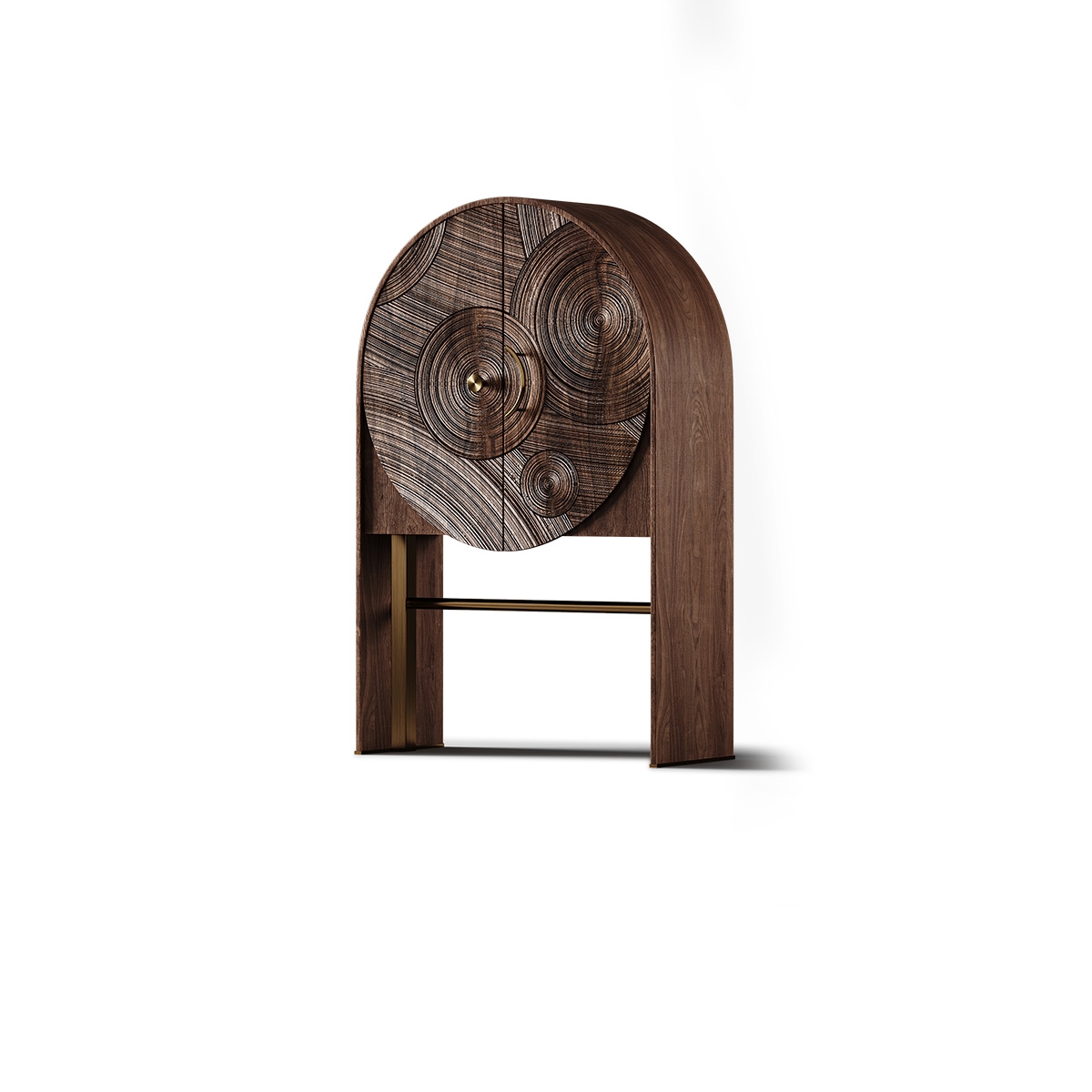 Starry Night Art Carved Wine Cabinet 2