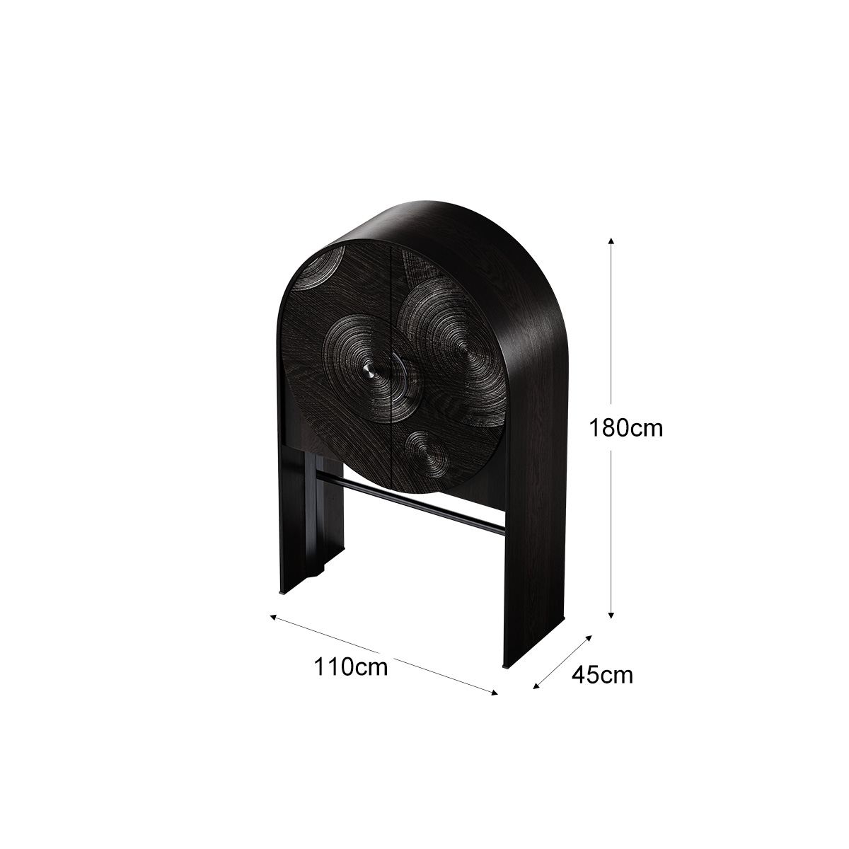 Starry Night Art Carved Wine Cabinet 2