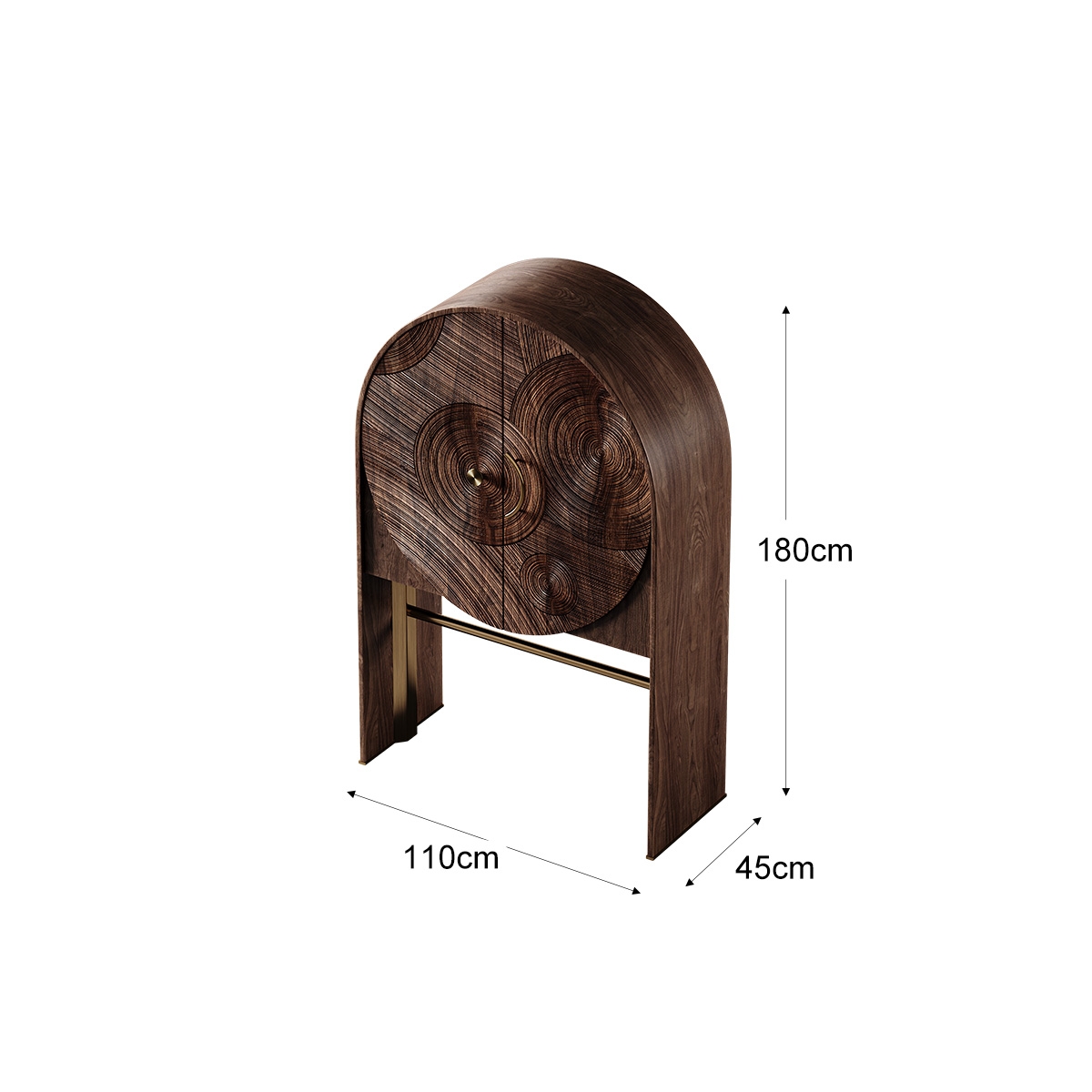 Starry Night Art Carved Wine Cabinet 2