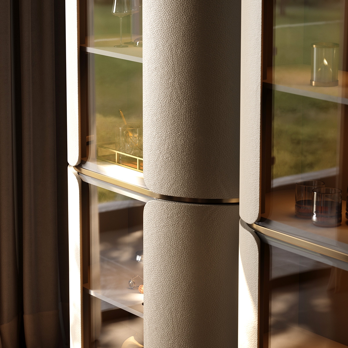 Pillar Decorative Cabinet 2