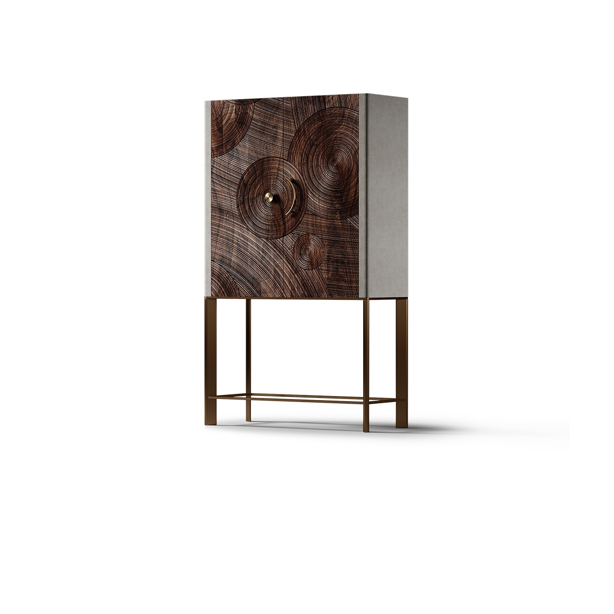 Starry Night Art Carved Wine Cabinet 3