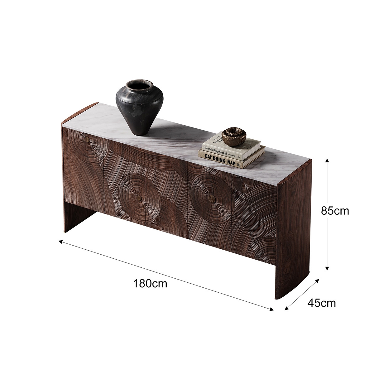 Starry Night Art Carved Sideboard