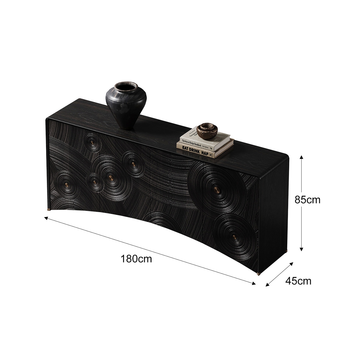 Starry Night Art Carved Sideboard 5