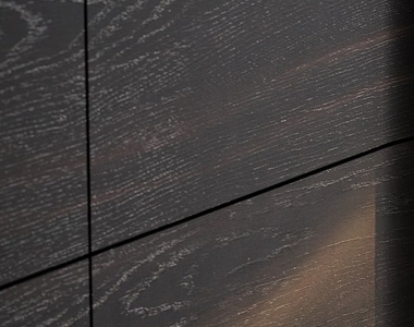 Hammered texture finish – smoked white oak veneer