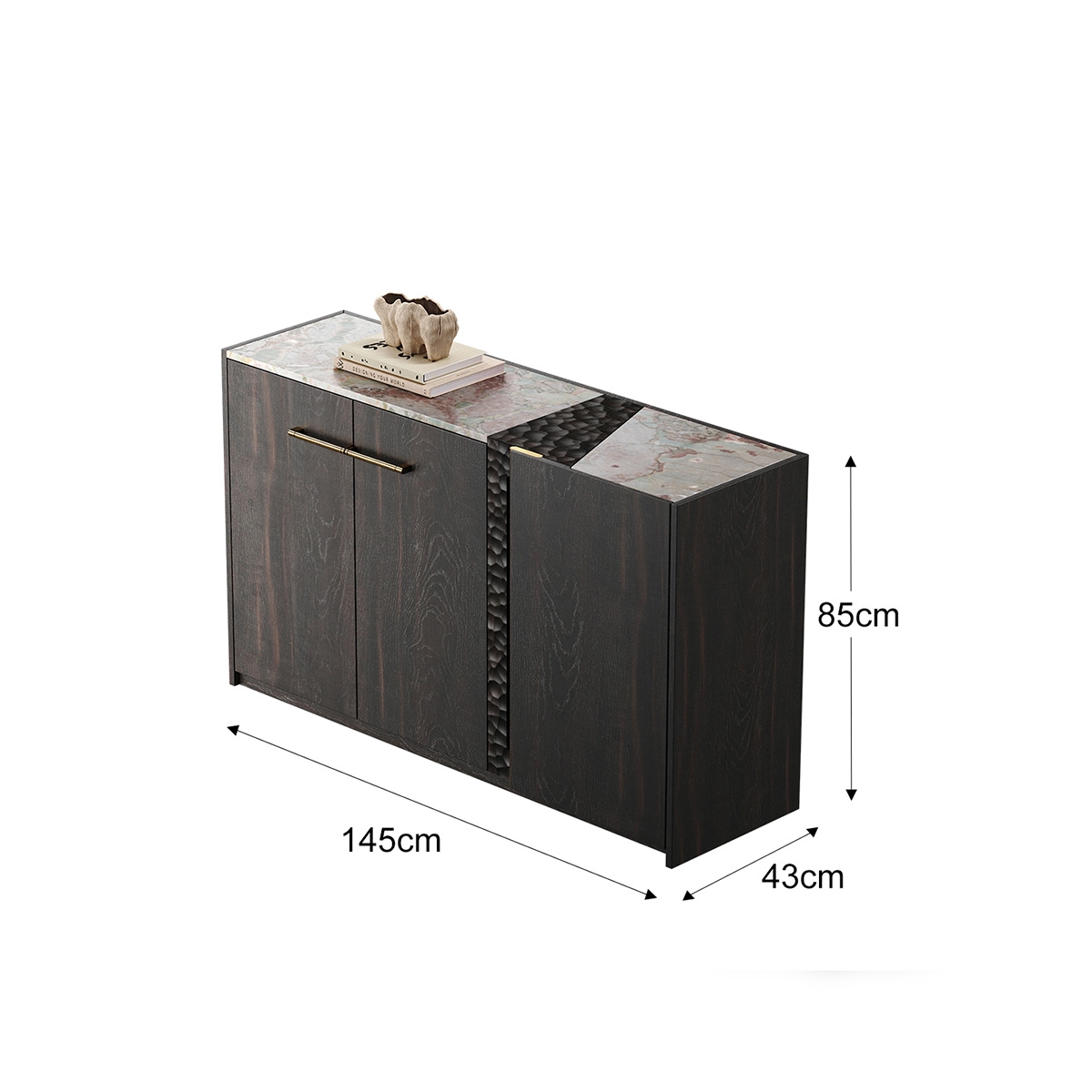 Minimalist Art Carved Sideboard