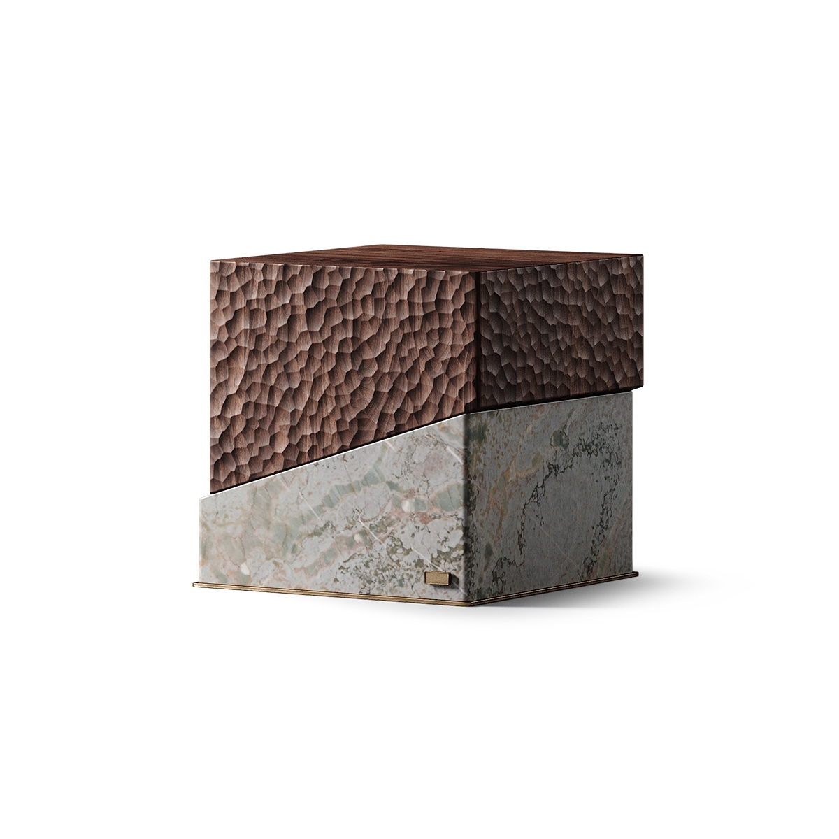 Square Art Carved Corner Table