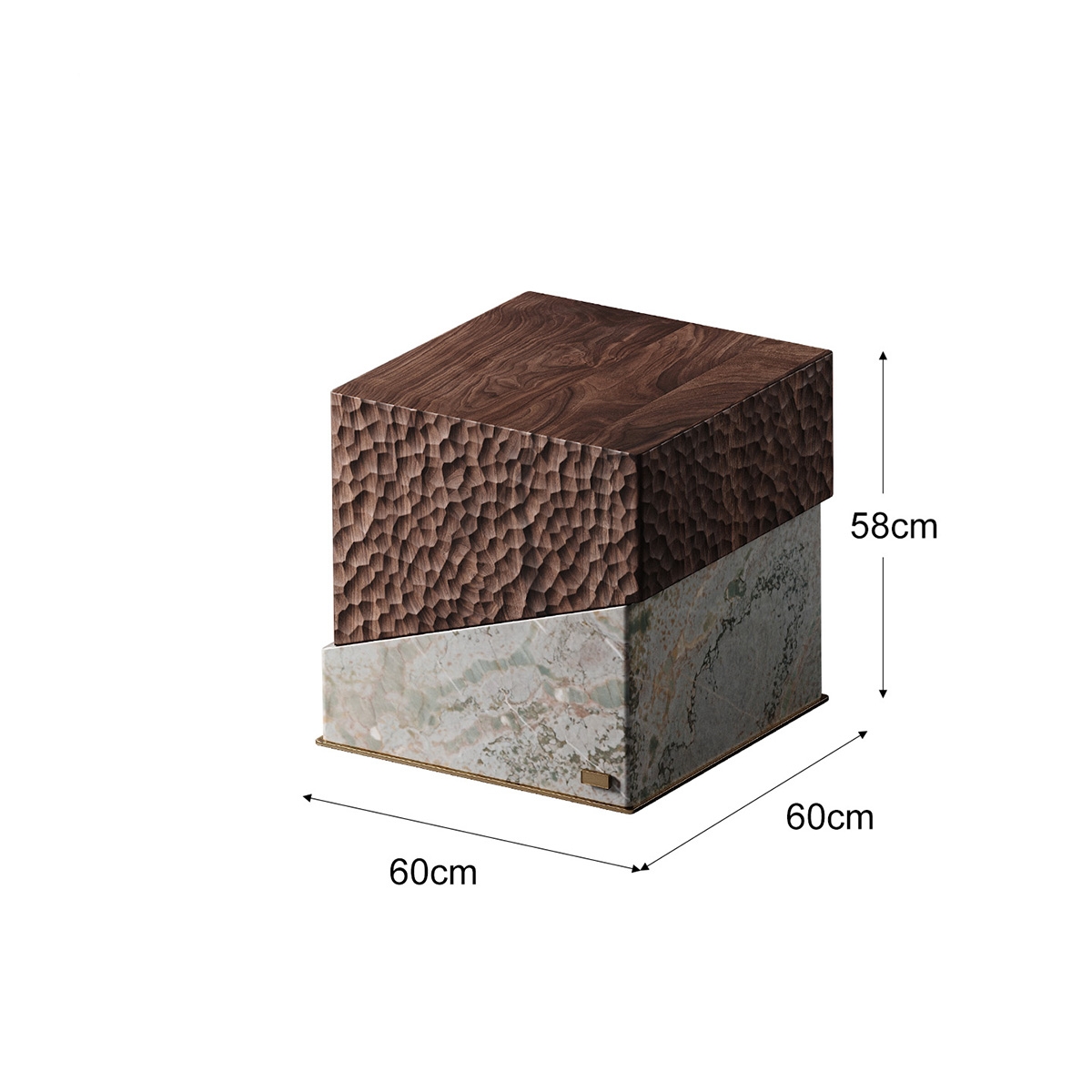 Square Art Carved Corner Table