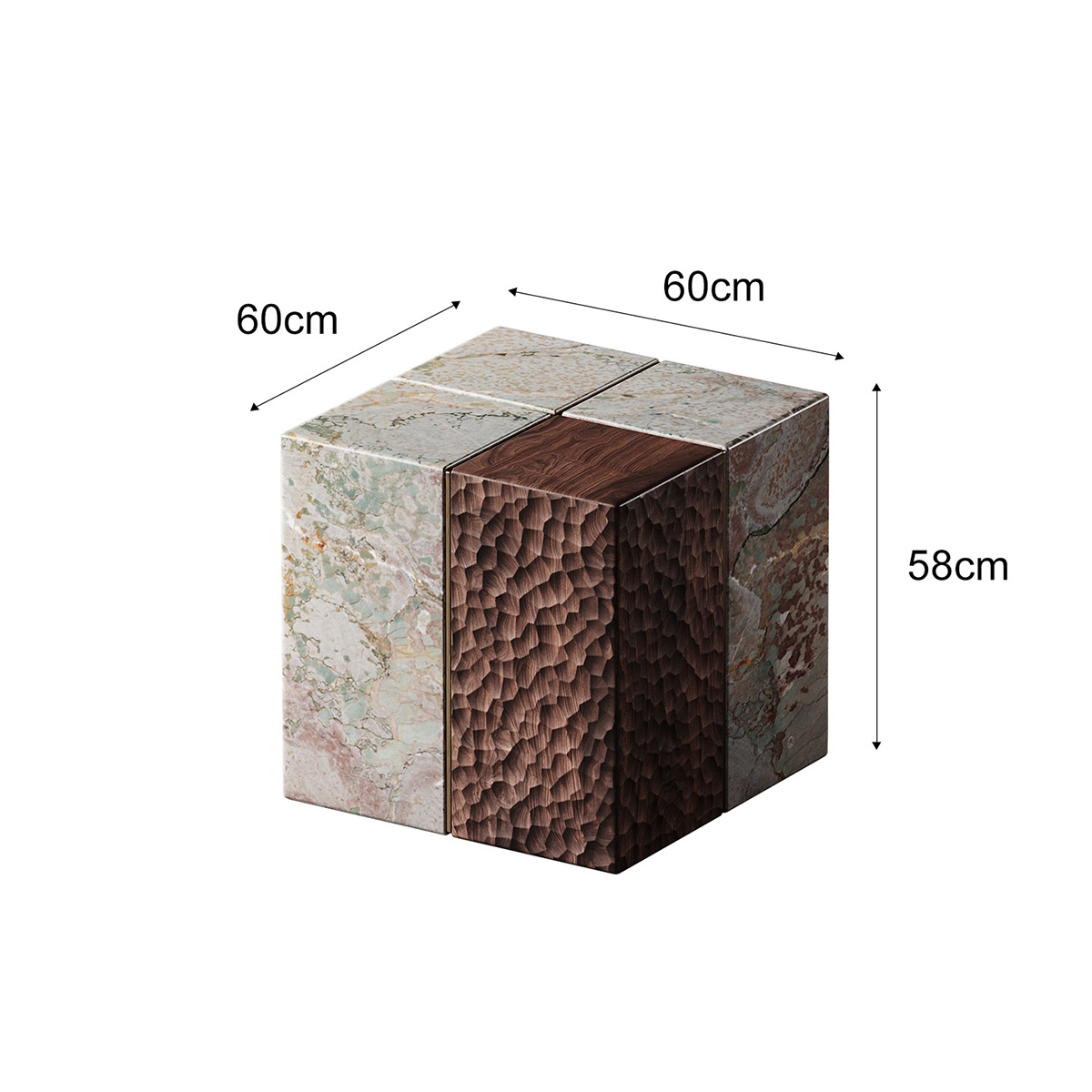 Square Art Carved Corner Table 2